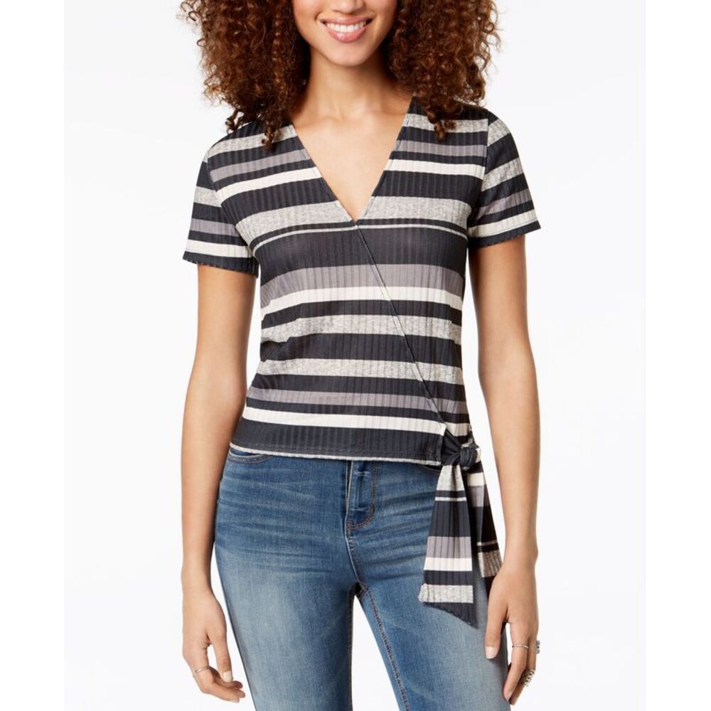 Self Esteem Juniors Striped Wrap Top